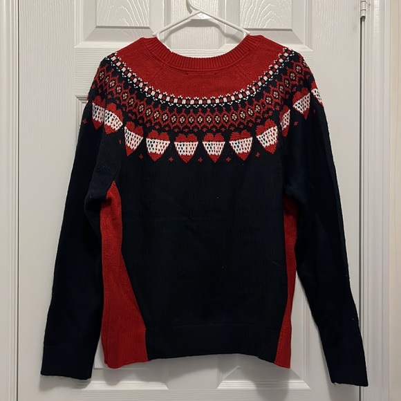 Heart Fair Isle Sweater NWT - Picture 3 of 5